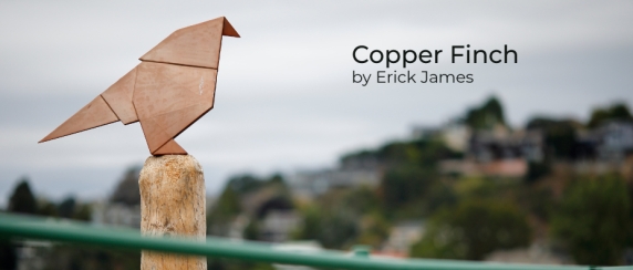 Copper Finch - Sculpture