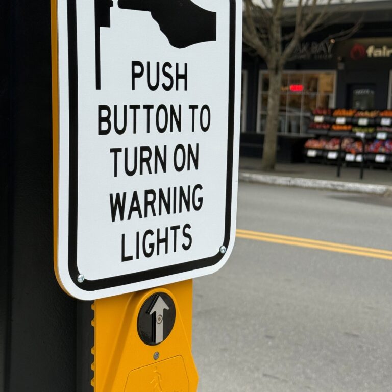 Pedestrian activated lights